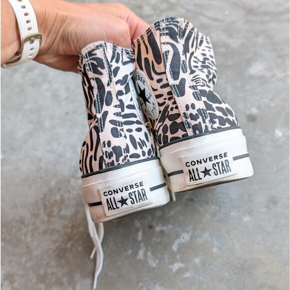 Converse Chuck Taylor All Star Lift Platform Animal Mix Sneakers, size 7.5 - Picture 6 of 7